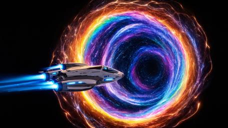 Entering The Wormhole wallpaper