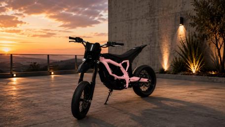 Sunset Electric Bike Showcase wallpaper