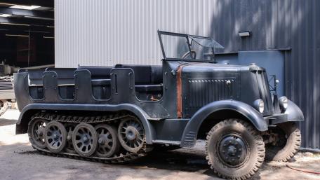 Vintage Half Track Military Transport wallpaper