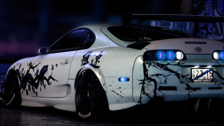 Midnight Supra Drift Scene wallpaper