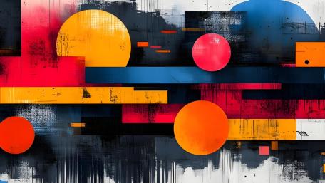 Vibrant Geometric Rhythm wallpaper