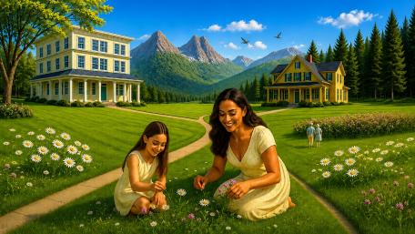 Sunny Meadows wallpaper