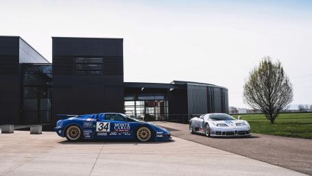 Bugatti Legends in Modern Minimalism wallpaper