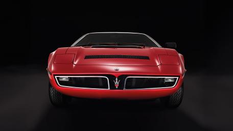 Classic Red Maserati Bora Heritage wallpaper