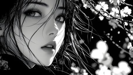 Silent Blossom Melancholy wallpaper