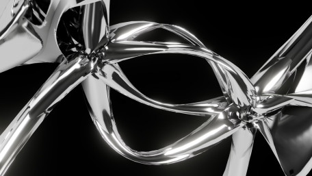 Mercury Threads in Black Void wallpaper