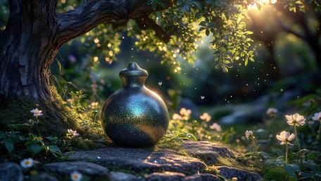 Glowing Forest Relic wallpaper