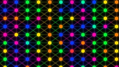 Pulsing Color Dot Grid wallpaper