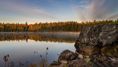 Autumn Stillness Over Ontario Lake wallpaper