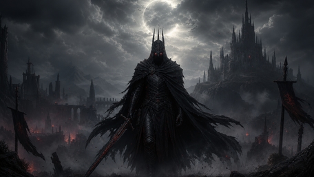 Dread Knight of the Moonlit Citadel wallpaper