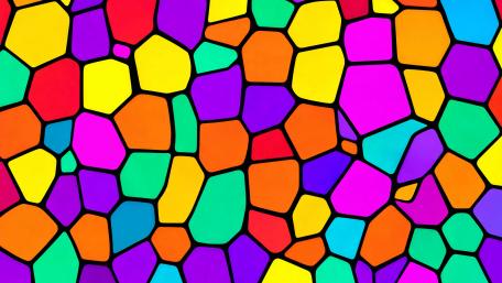 Vibrant Voronoi Glass Mosaic wallpaper