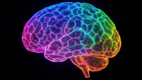 Neon Brain wallpaper