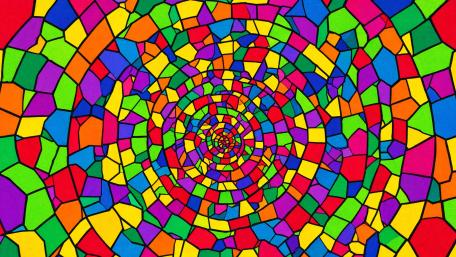 Stained Glass Spiral wallpaper