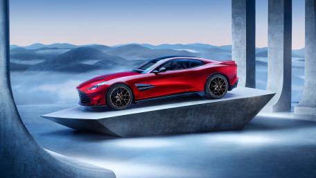 Aston Martin Vanquish Red Elegance wallpaper