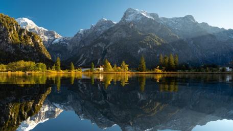 Alpine Mirror at Almsee wallpaper