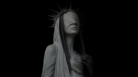 Veiled Dark Queen of Thorned Silence wallpaper