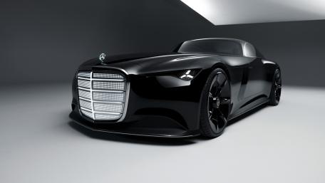 Mercedes-Benz Vision Iconic Futuristic Black wallpaper