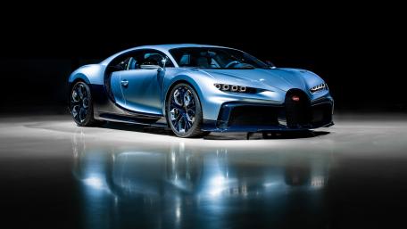 Blue Bugatti Chiron Profilée Elegance wallpaper
