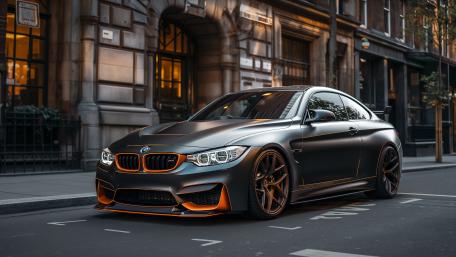 BMW M4 urban Power and Precision in Motion wallpaper