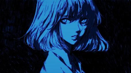 Midnight Glitch Girl wallpaper