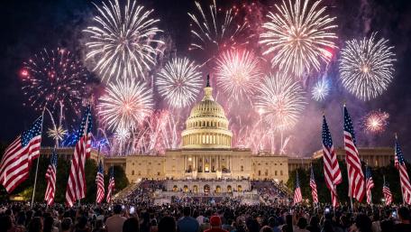 Capitol Fireworks wallpaper