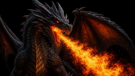 Inferno Dragon Majesty wallpaper