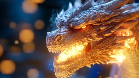 Blazing Dragon Fury wallpaper