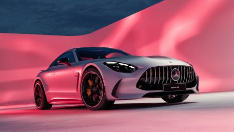 Mercedes AMG GT Neon Sculpture wallpaper