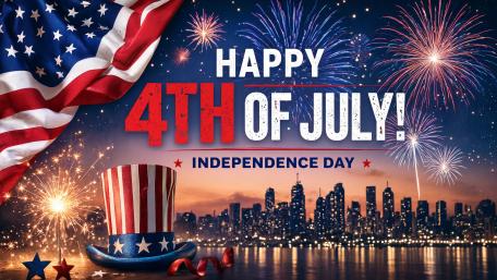 4th Of July With Uncle Sam's Hat wallpaper