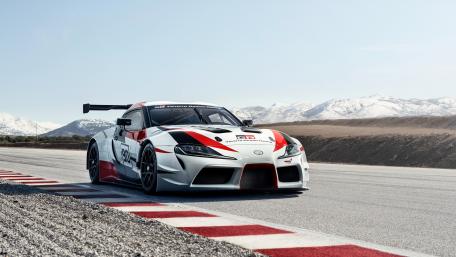 Toyota Supra Concept Racing Beast in Action wallpaper