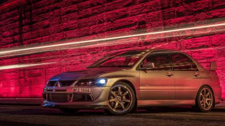 Mitsubishi Lancer Evolution Speed Meets Style wallpaper