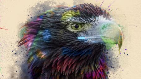 Prismatic Eagle Spirit wallpaper