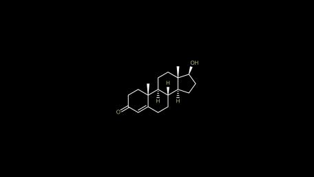 Testosterone Molecular Outline wallpaper