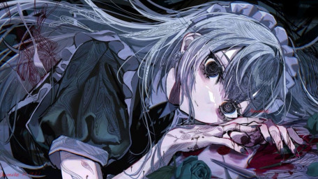 Gloomy Silver Maid of the Night wallpaper