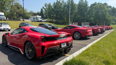 Ferrari Lineup in Québec Sunshine wallpaper
