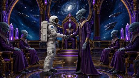 Galactic First Contact wallpaper