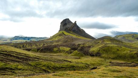 Ethereal Unicorn Mountain Over Iceland wallpaper