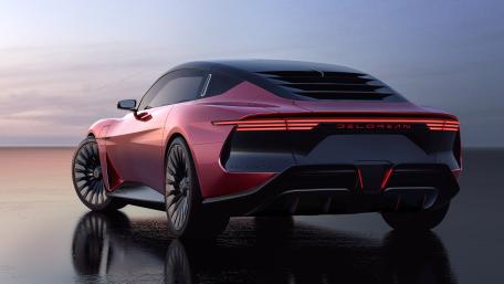 Futuristic DeLorean Alpha5 Electric Coupe wallpaper