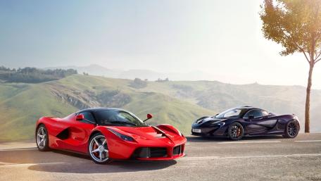 Ferrari LaFerrari & McLaren P1 Supercar wallpaper