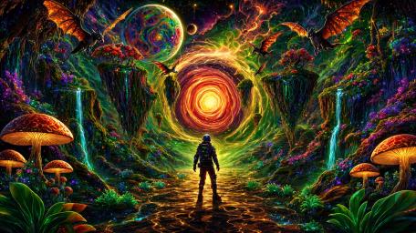 Psychedelic Jungle World wallpaper