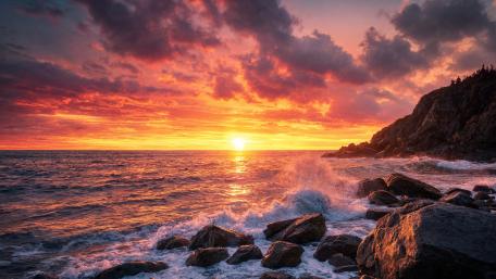 Coastal Sunset wallpaper