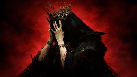 Crimson Veil of the Dark Queen wallpaper