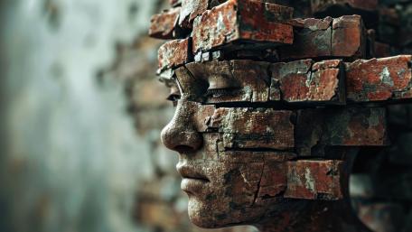 Stone Whisper in Cracked Dreams wallpaper