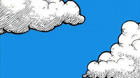 Minimal Anime Cloudscape wallpaper