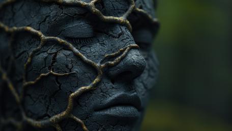 Cracked Stone Dream Guardian wallpaper