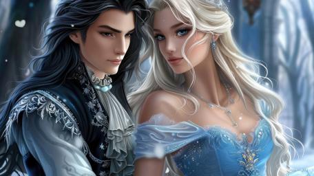 Moonlit Winter Royal Romance wallpaper