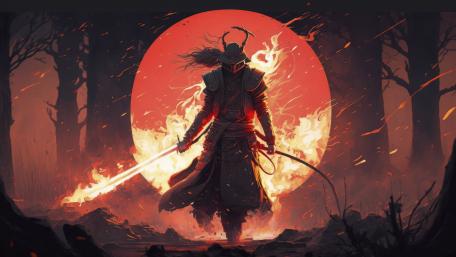 Demon Samurai Rising wallpaper