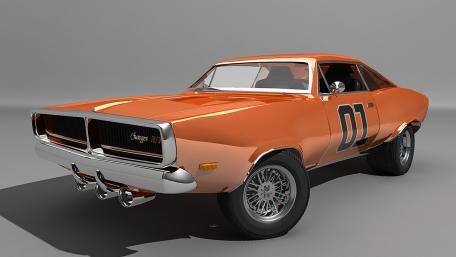 Orange Dodge Charger Classic Muscle wallpaper
