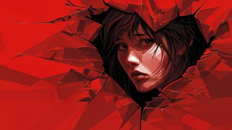 Crimson Crystal Dream wallpaper