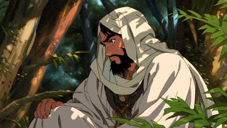 Silent Prophet in the Forest wallpaper